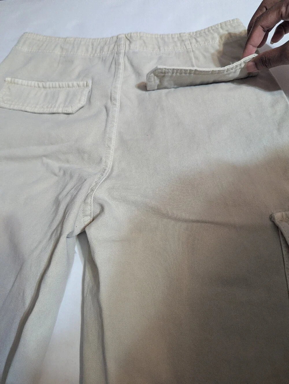 Zara Women’s Beige Cargo Pants Wide Leg Utility Trousers Size 4 EUR 36 - Picture 11 of 13